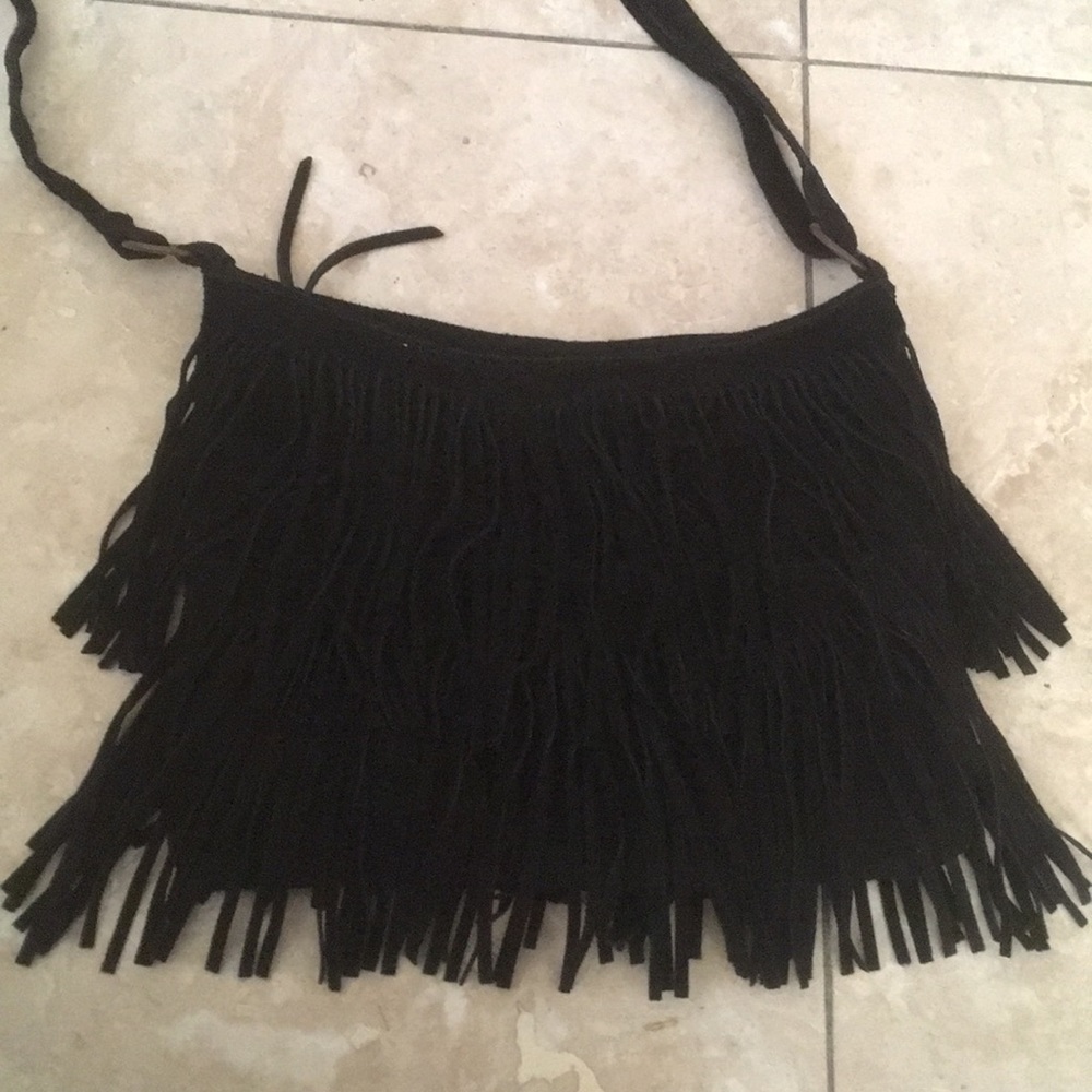 YlangOne suede boho fridge crossbody shoulderpurse